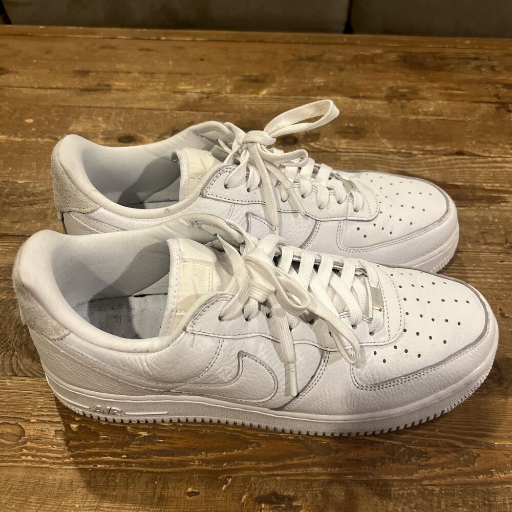 Nike Air Force 1 '07 Mens Size 12.5 Triple White Low Top Sneakers CW2288-111